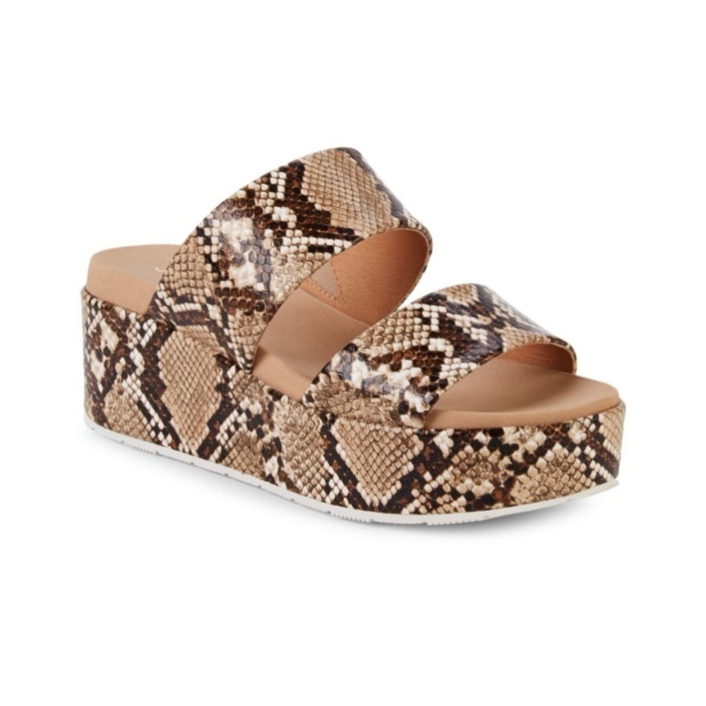 J/SLIDES
Quincy Snake-Print Leather Platform
Sandals